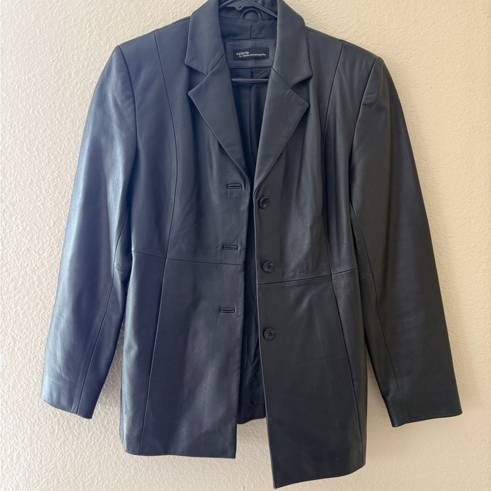 Valerie Stevens Black Leather Jacket